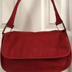 Nine West Red Boho Floral Handled Purse